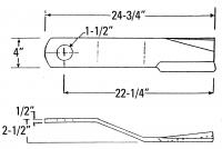 UCP0609    BUSH HOG Rotary Cutter Blade---Replaces 11150