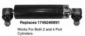 UM00525    Front Axle Power Steering Cylinder---Replaces 1749245M91, 1749246M91  