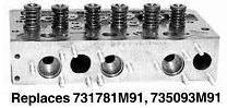 UM14880     New Cylinder Head With Valves For 3 Cyl A3.152 Diesel 