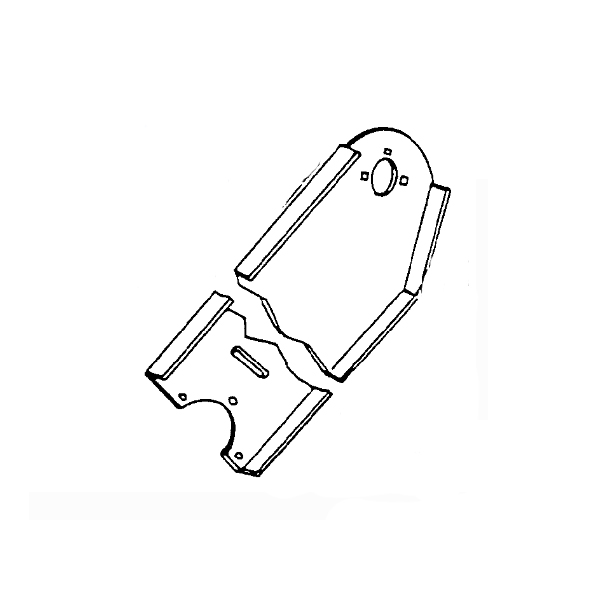 NHSQ59859U  Chain Guard Support, Used - 59859