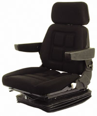 UF82944    Cloth Cab Seat Assembly--Air Ride--Black