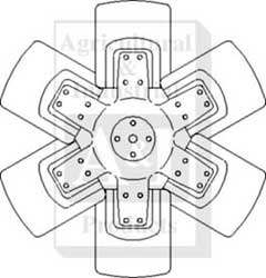UF20599  Cooling Fan--6 Blade--Replaces D5NN8600G