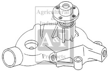 UJD20530   Water Pump---Replaces AR45330 