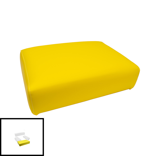 UJD83270  Seat Bottom Cushion, Yellow on Wood - AF3269R
