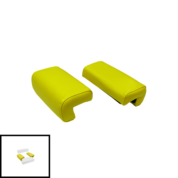 UJD83273  Arm Rest Pair, Yellow on Steel - AF3272R