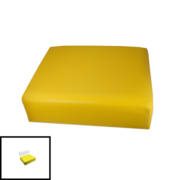 UJD83410  Bottom Seat Cushion, Yellow on Wood - AM3463T