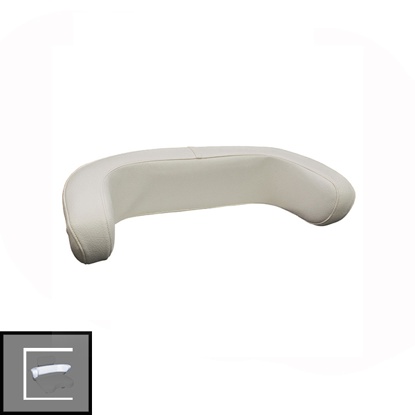 UA91426   Back Seat Cushion, White on Wood