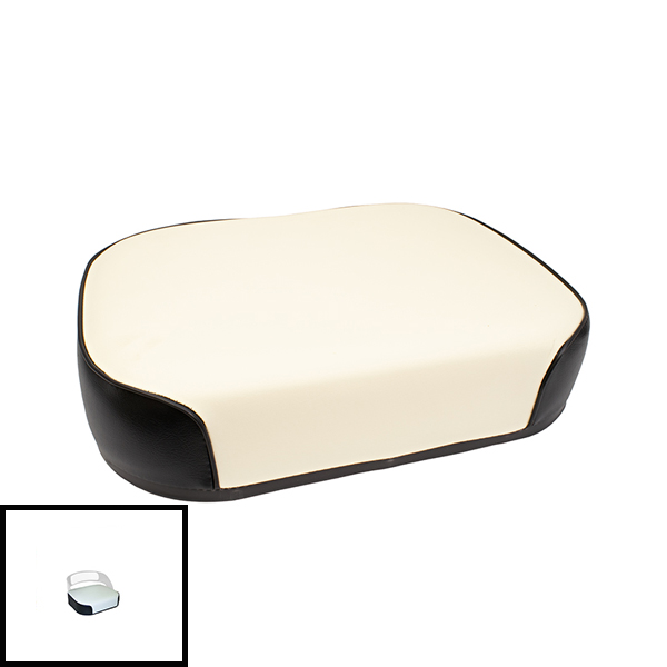UT5488  Seat Bottom, Black & White Vinyl on Steel