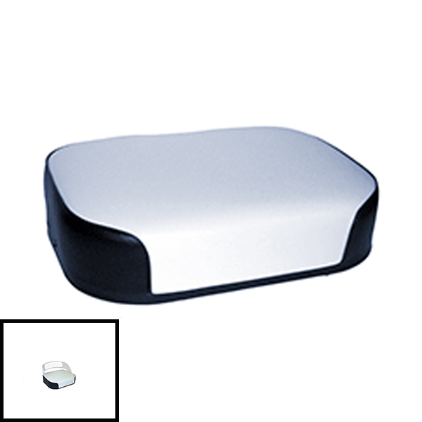 UT5491  Seat Bottom, Black & White Vinyl on Wood