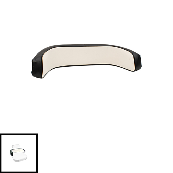 UM82254  Lower Seat Back, Black &  White Vinyl on Wood - 1031155M91