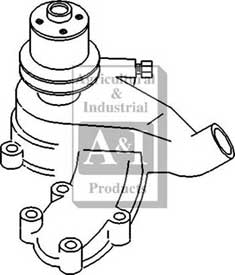 UM20235    New Water Pump with Pulley--Replaces 1032427M91