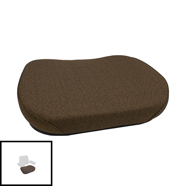 UT5420  Seat Bottom, Brown Fabric on Steel 