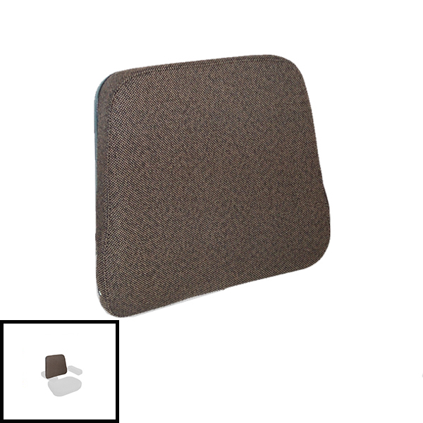 UT5421  Seat Back, Brown Fabric on Steel