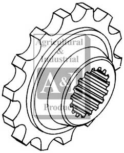 UW50615    Rear Coupler Sprocket---Replaces 107416A