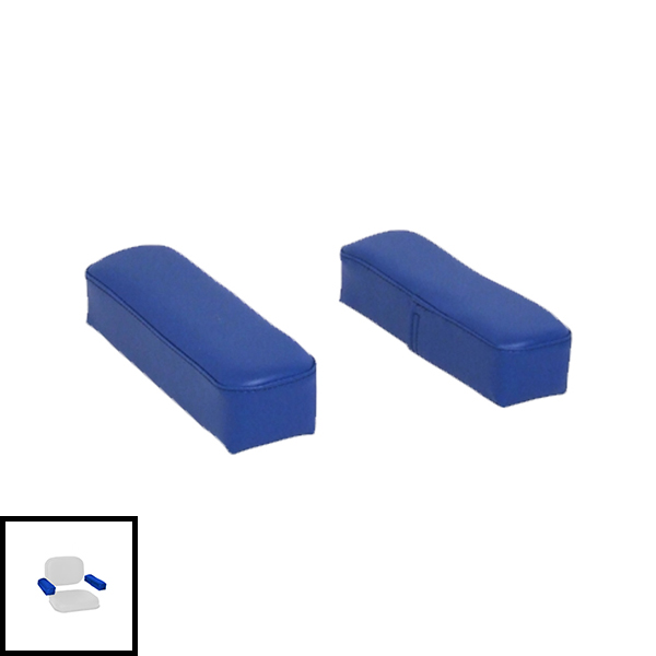 UF8301  Arm Rest Pair - Blue Vinyl on Steel