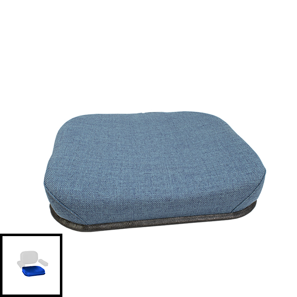 UF8298  Seat Bottom Cushion - Blue Fabric on Steel