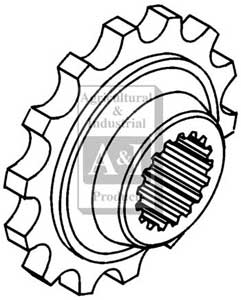 UW50610    Rear Coupler Sprocket---Replaces 155533A 