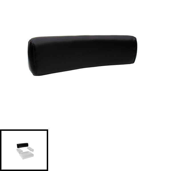 UT5470  Seat Back, Black Vinyl on Wood - AA5357R