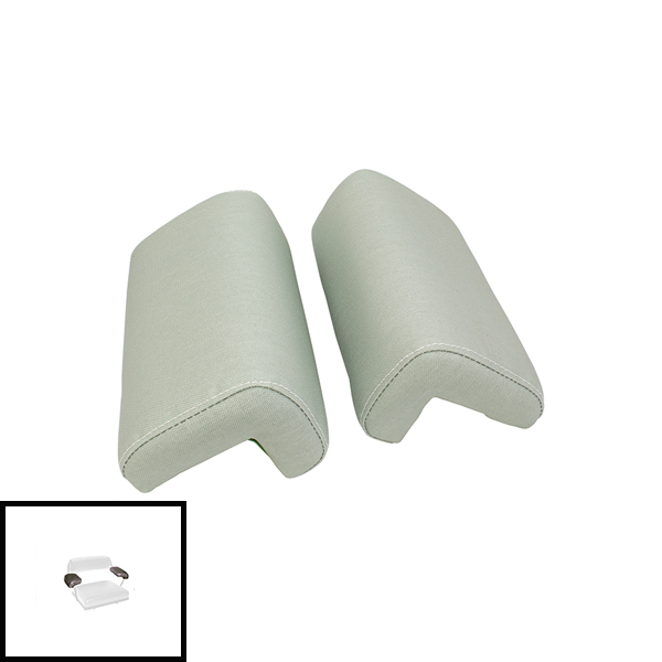 UT5476  Arm Rest Pair, Silver Canvas on Steel - 363740R91