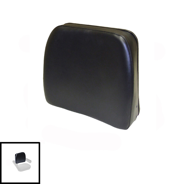 UM82262  Seat Back, Black Vinyl on Steel