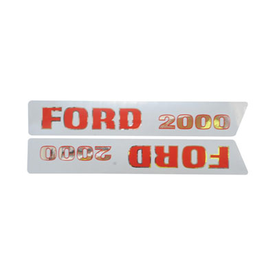 UF81690 Ford Hood Decal Pair, 2000 (1965-1968) 2 pieces