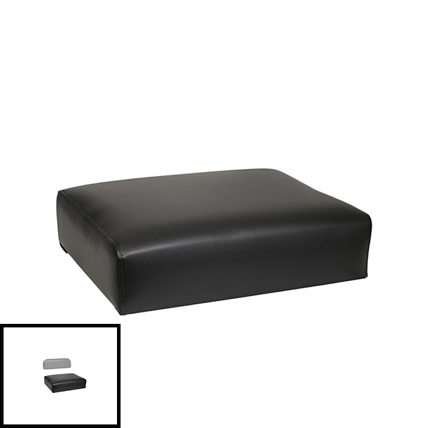 UT5472  Seat Bottom, Black Vinyl on Wood - AR21966R