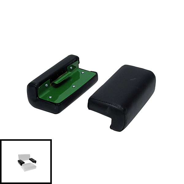 UT5473  Arm Rest Pair, Black Vinyl on Steel - AA6022R