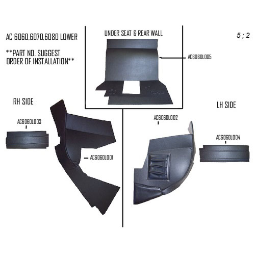 UA92456 Cab Kit Without Headliner - Allis Chalmers 6060, 6070, 6080