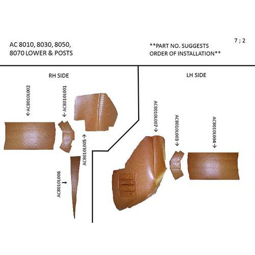 UA92461 Cab Kit Without Headliner - Fits Allis Chalmers 8010, 8030, 8050, 8070