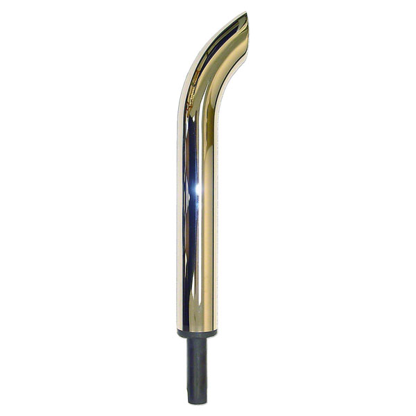 UA999231 Double Wall Chrome Curved Top Pipe