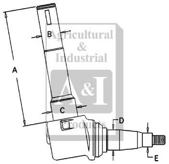 UA10191    Left Spindle---Replaces 70267779