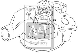 UM20325    New Water Pump-- Replaces 3641860M91---