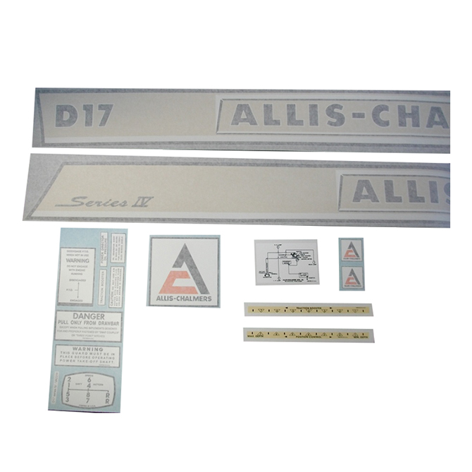 UA90967  Complete Decal Set with Chrome, D-17 Series IV Gas - Vinyl