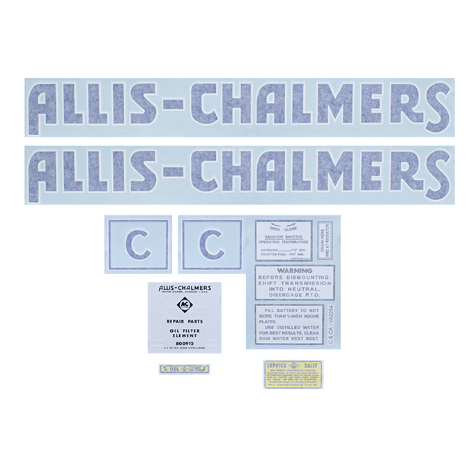 UA90690V  Complete Decal Set, C - Vinyl  