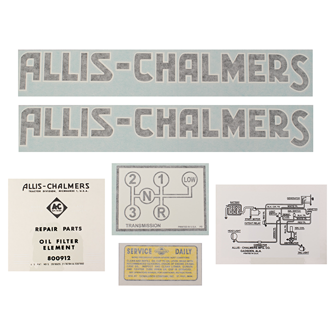 UA90720V  Complete Decal Set, G - Vinyl 