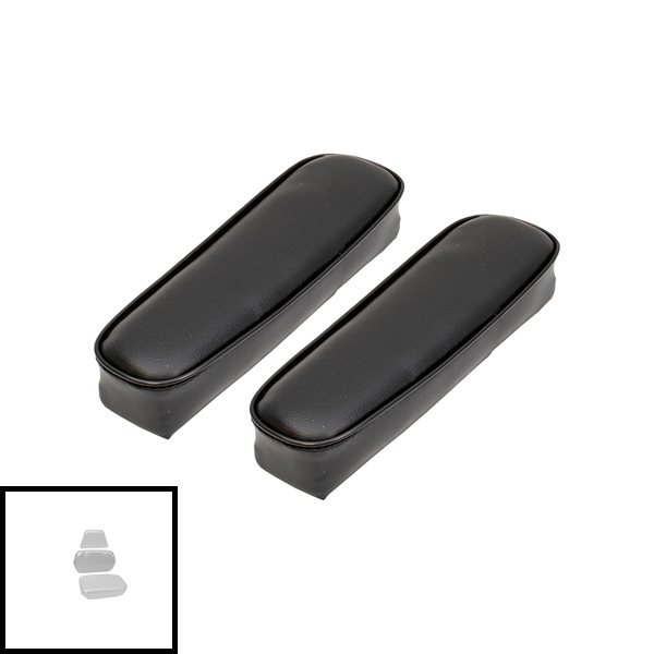 UCA82333  Arm Rest Pair, Black on Steel