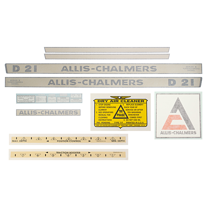 UA90970V  Complete Decal Set, D-21 Series II - Vinyl