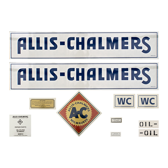 UA90810  Complete Decal Set, WC