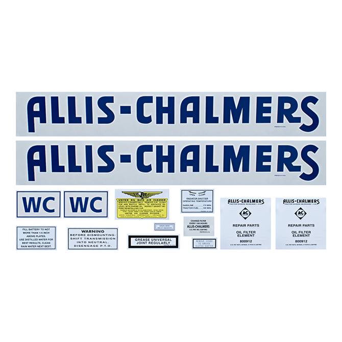 UA90820 Complete Decal Set, WC
