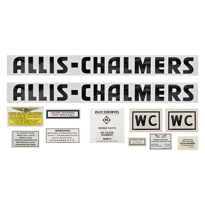 UA90800 Complete Decal Set, WC
