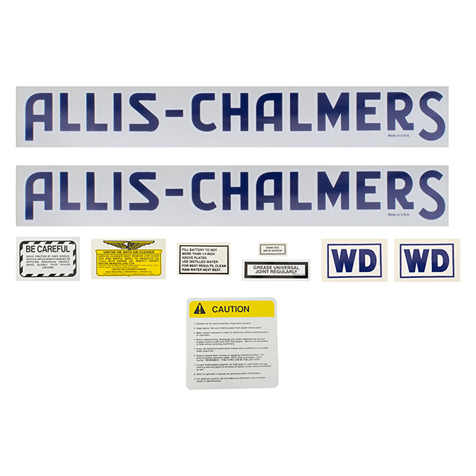 UA90840  Complete Decal Set, WD