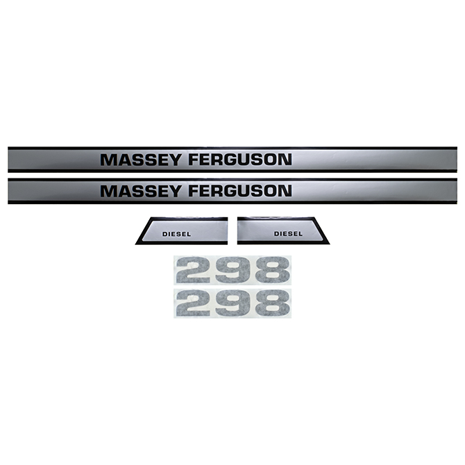 UM81476 Massey Ferguson Hood Decals, MF 298, Diesel