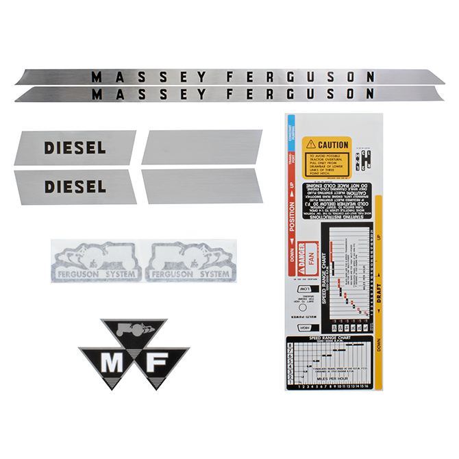 UM81410 Massey Ferguson Decal Kit, MF 135