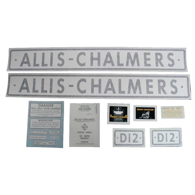 UA90920V  Complete Decal Set, D-12 - Vinyl 