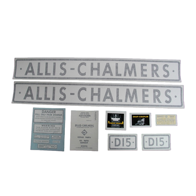 UA90940V  Complete Decal Set, D-15 - Vinyl