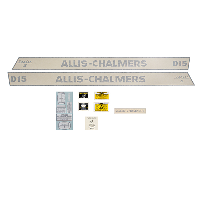 UA90941V  Complete Decal Set, D-15 Series II Gas - Vinyl
