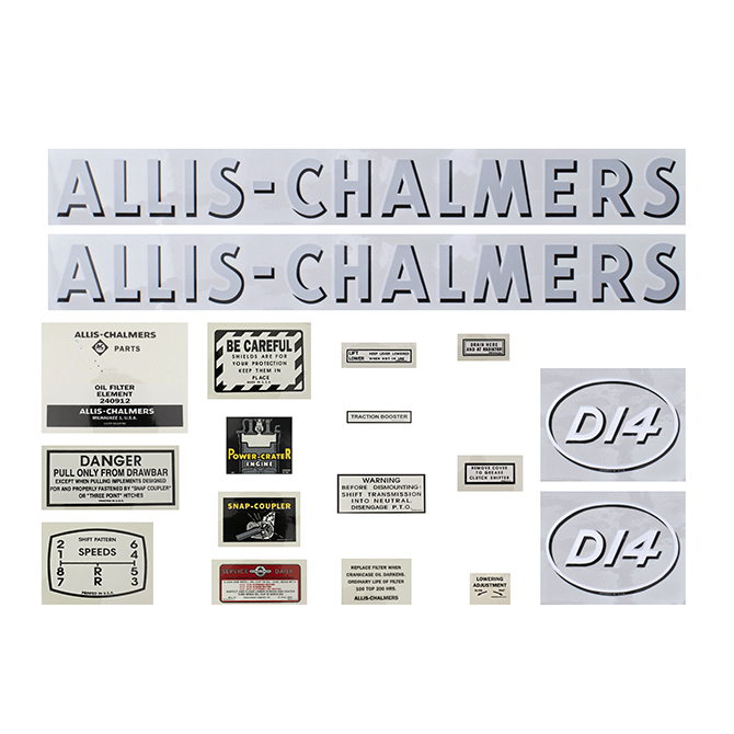 UA90931  Complete Decal Set, D-14