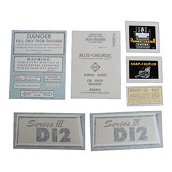 UA90924  Complete Decal Set, D-12 Series III - Vinyl 