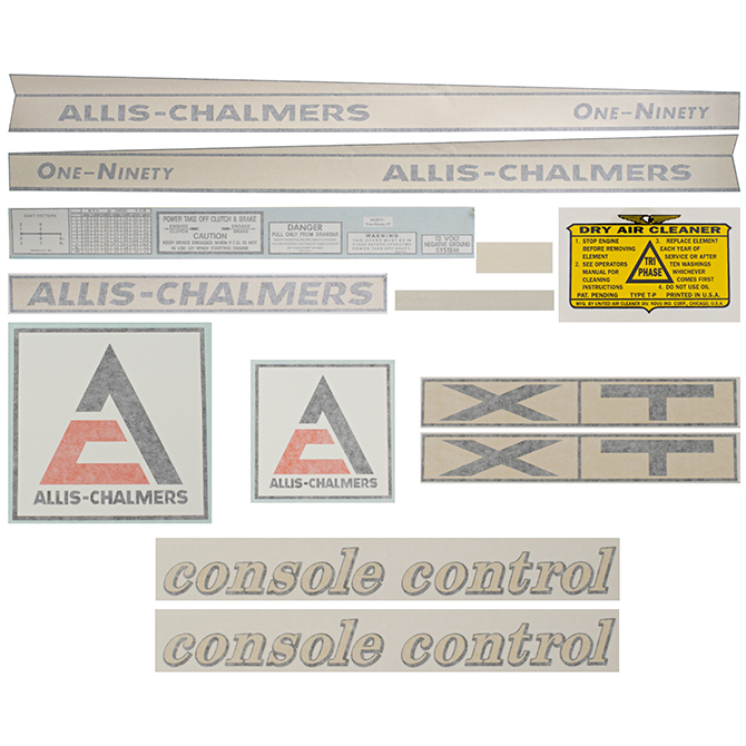 UA90983  Complete Decal Set, One-Ninety XT - Vinyl