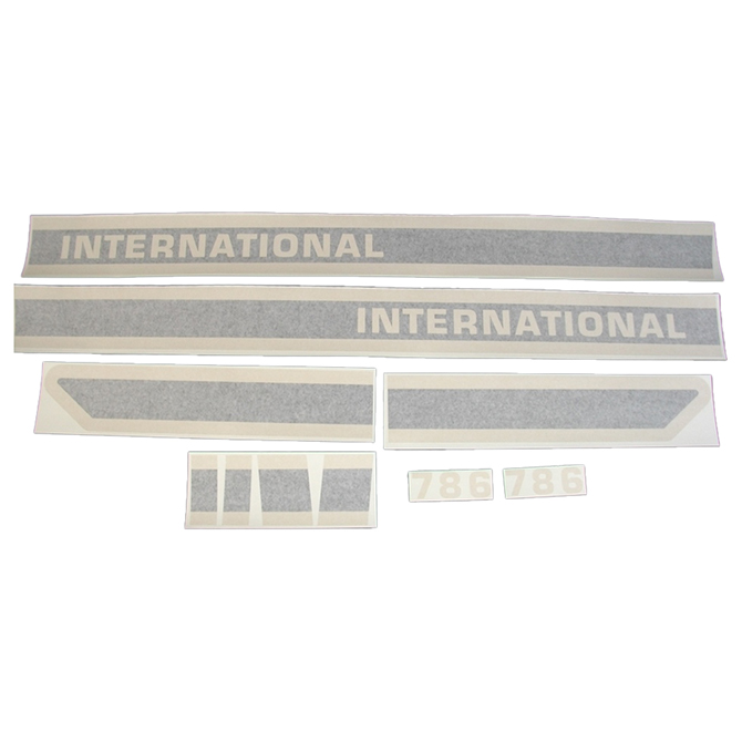 UT5229  Hood Decal, 786, Black & Beige